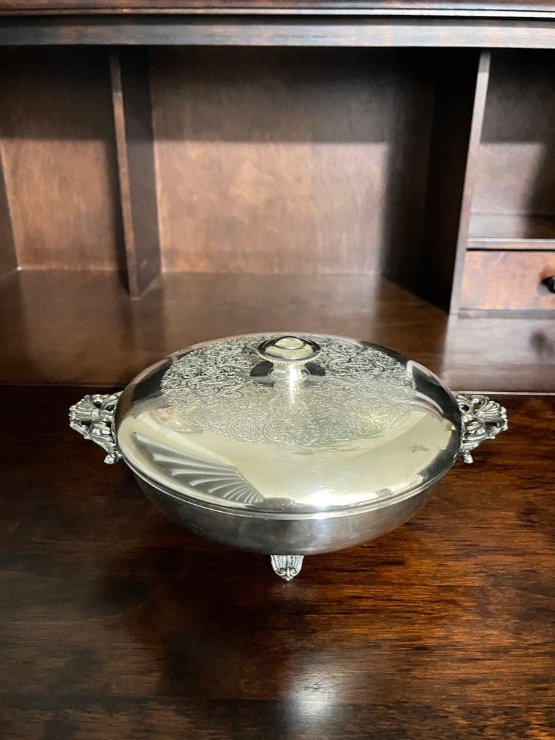 希少　アンティーク銀器　インテリア　昭和レトロ　置物