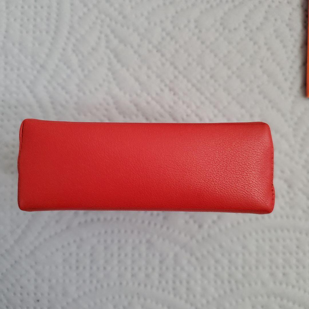 未使用品 LOEWE ロエベ レザー ケース ミニポーチ レッド
