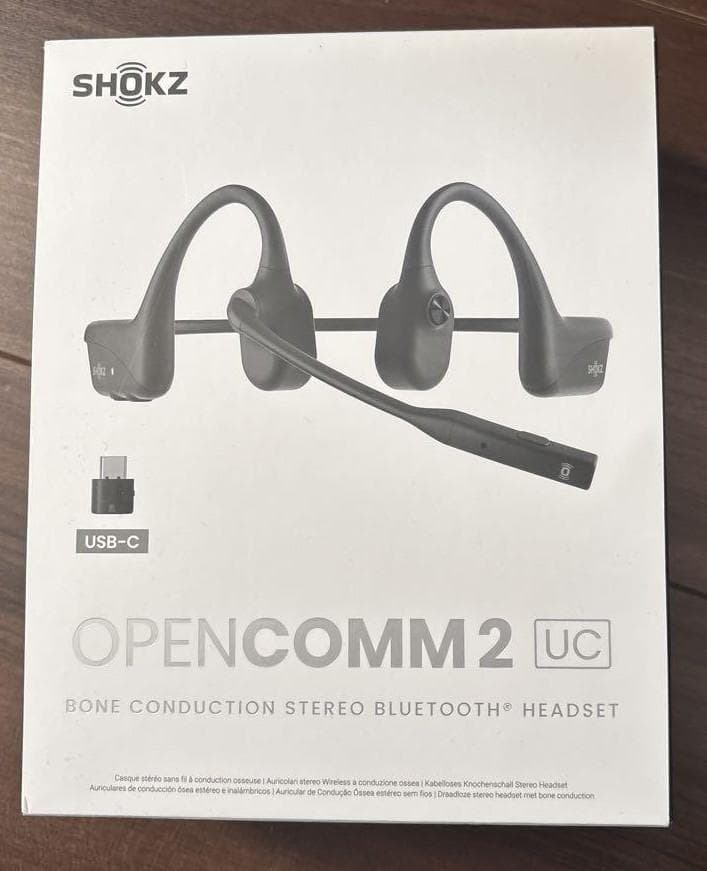 【美品】Shokz OpenComm2 UC USB-C 骨伝導ヘッドセット