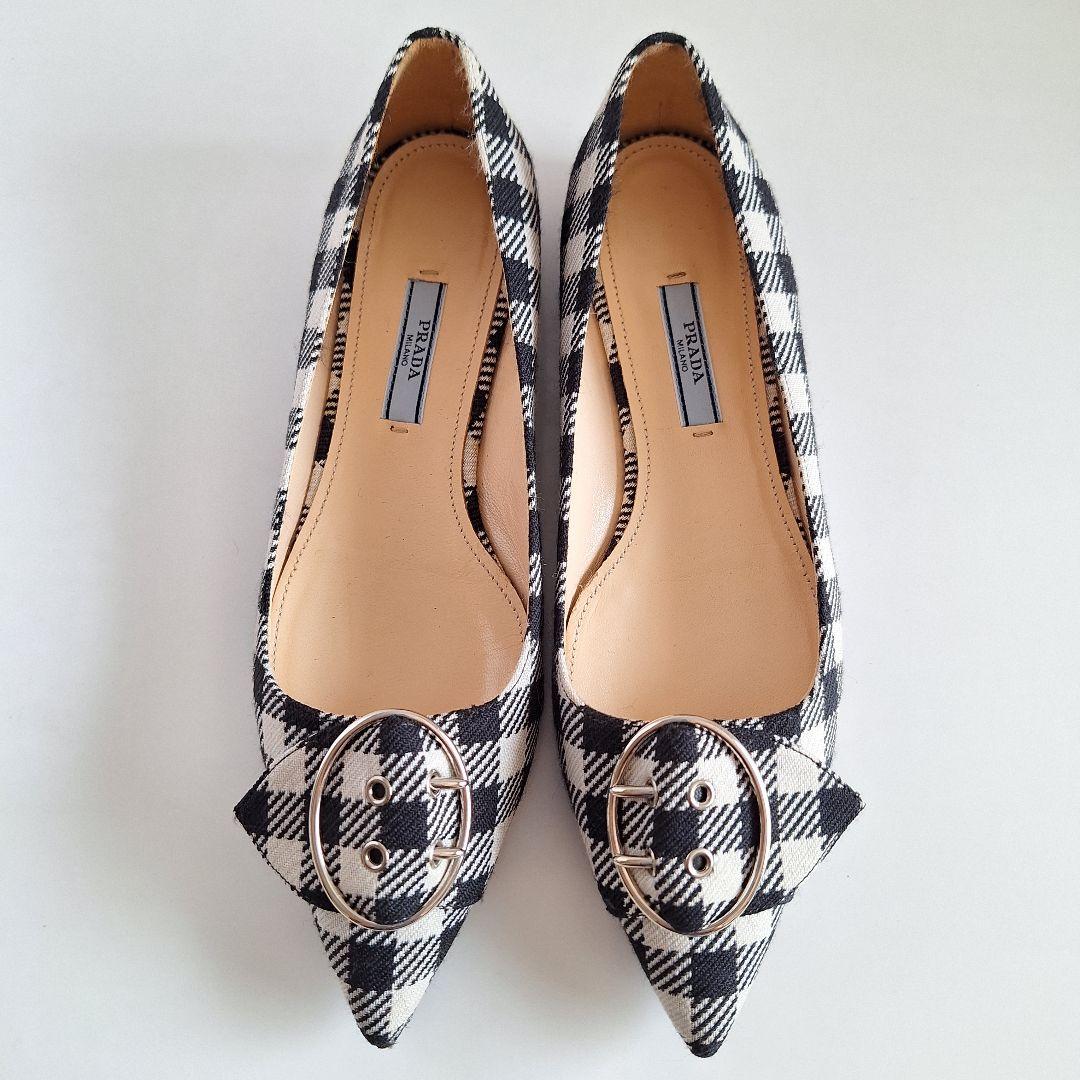 PRADA プラダ フラットシューズ パンプス　 24cm