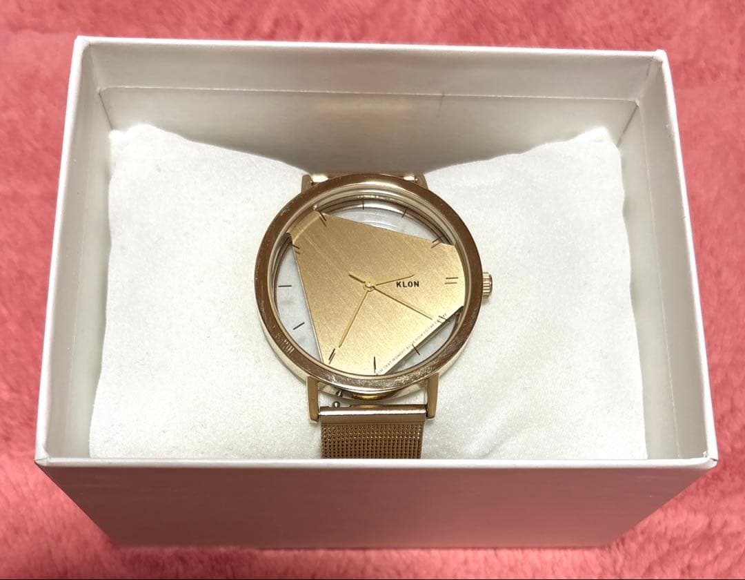 KLON 腕時計　クリアウォッチ スケルトン ゴールド