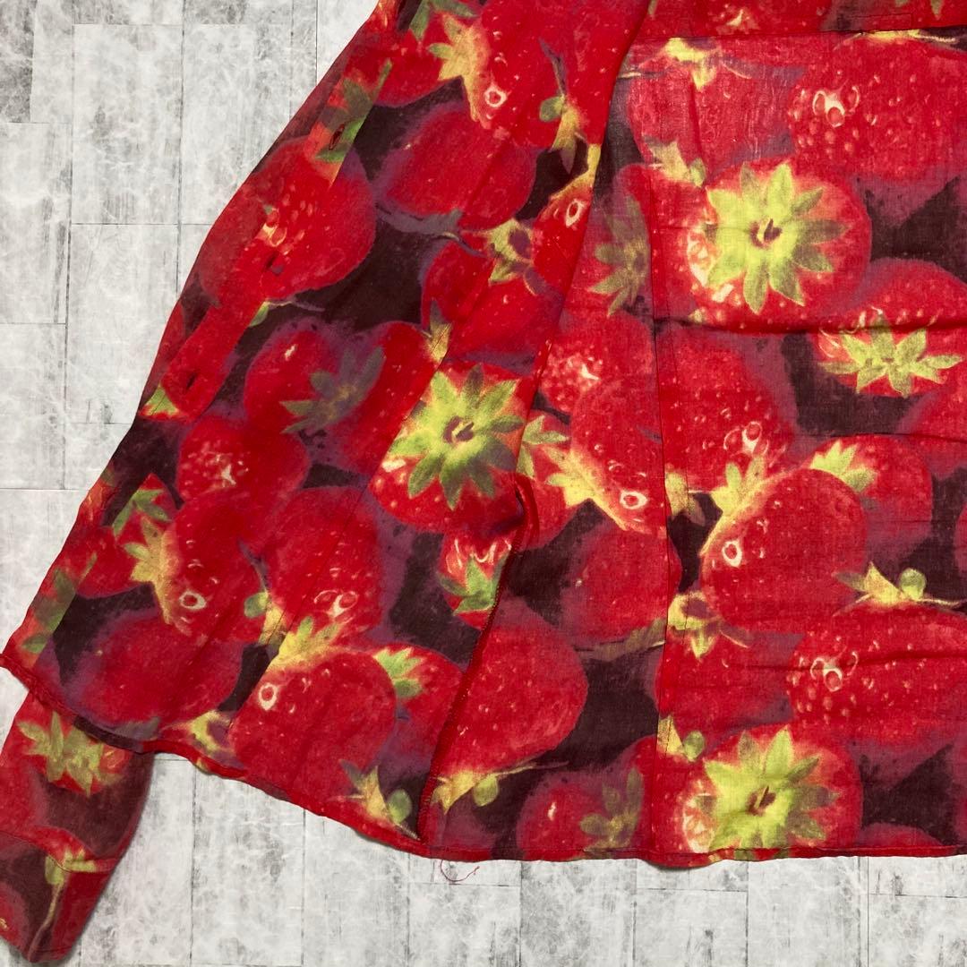 【希少デザイン】　ドルチェアンドガッパーナ D&G 長袖　シャツ　いちご総柄　M