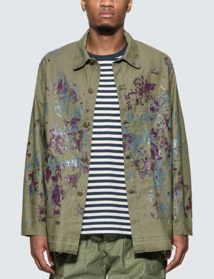 NEEDLES ニードルズ ジャケット カバーオール L カーキ ジャージ 長袖