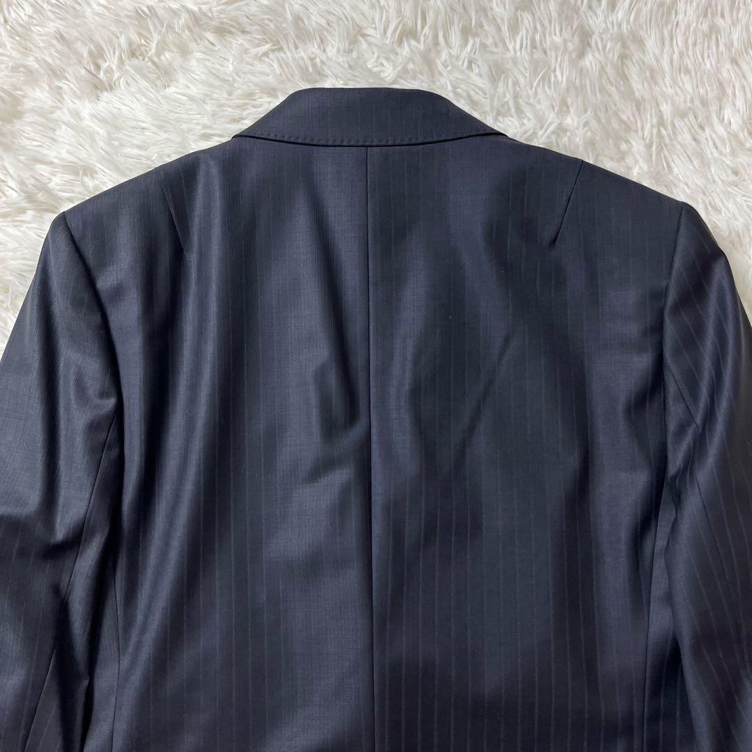 美品　23区　セットアップ　スーツ　スカート　大きいサイズ　44　ストライプ