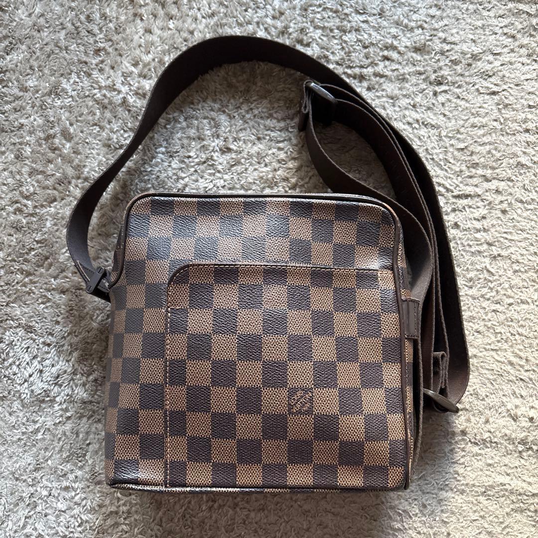 LOUIS VUITTON ダミエ エベヌ オラフ ショルダーバッグ