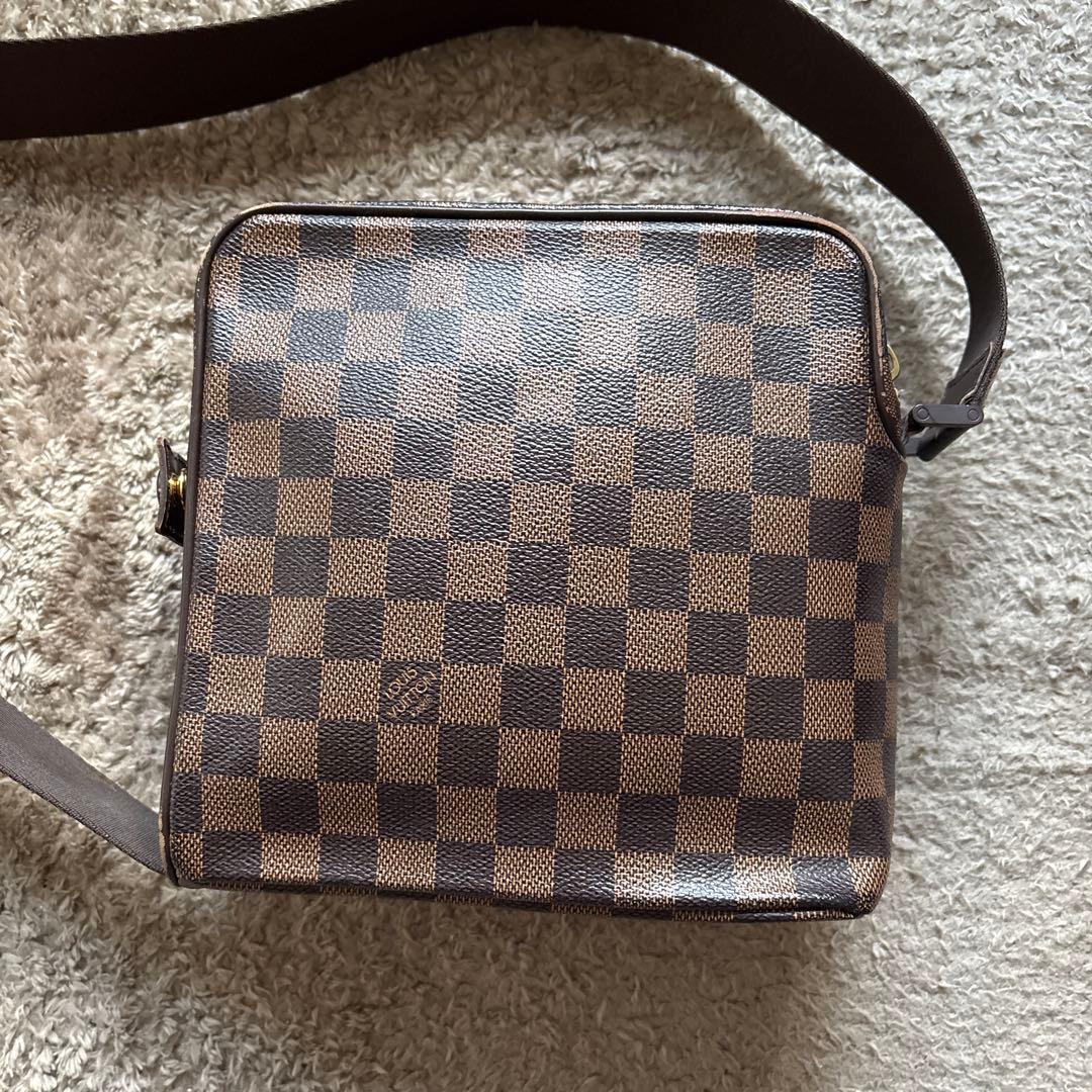 LOUIS VUITTON ダミエ エベヌ オラフ ショルダーバッグ