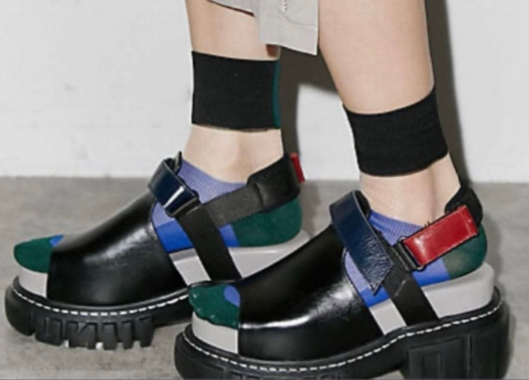 新品　UN3D.(アンスリード)ソールボリュームサンダル　38(24〜24.5)