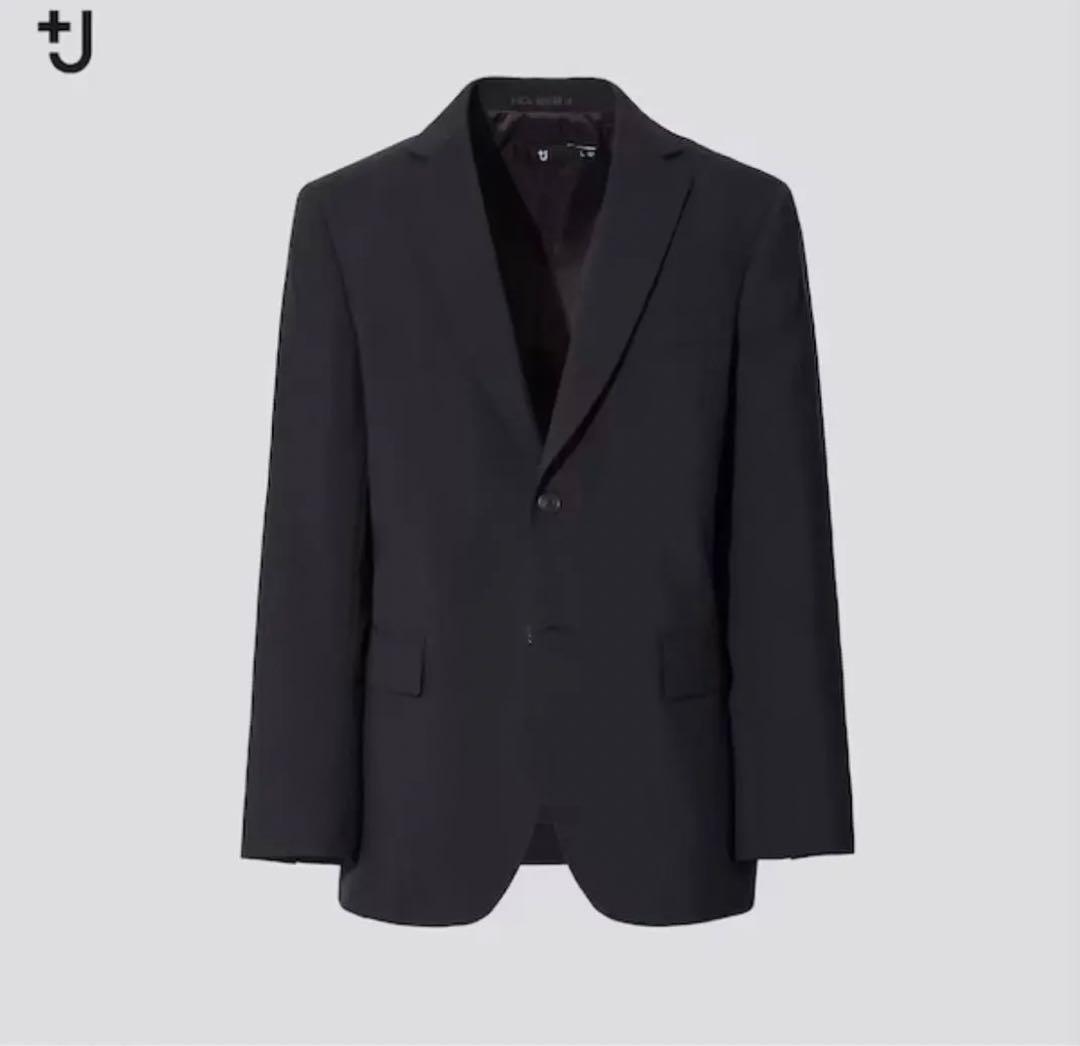 UNIQLO +J ウールテーラードジャケット ブラック L