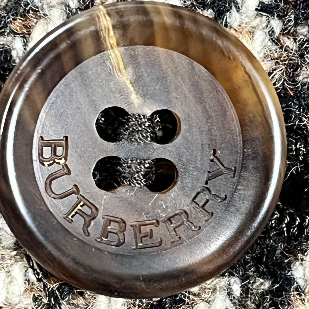 ✨未使用級 バーバリーロンドン 千鳥柄 フリンジ ジャケット イタリア生地 46