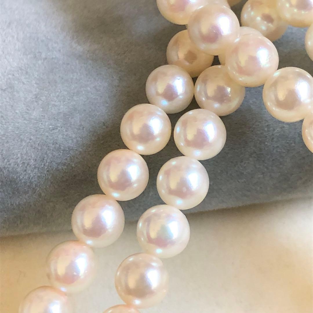 アコヤ真珠 2連 ネックレス