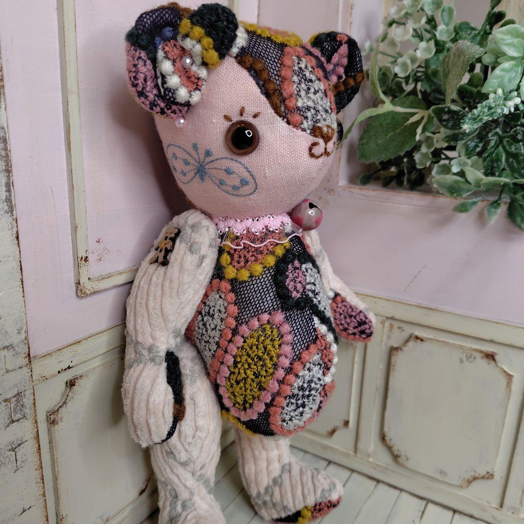 ゆ*こ様 【オークションです】ミナペルホネン＊ハンドメイド＊ぬいぐるみ＊テディベ