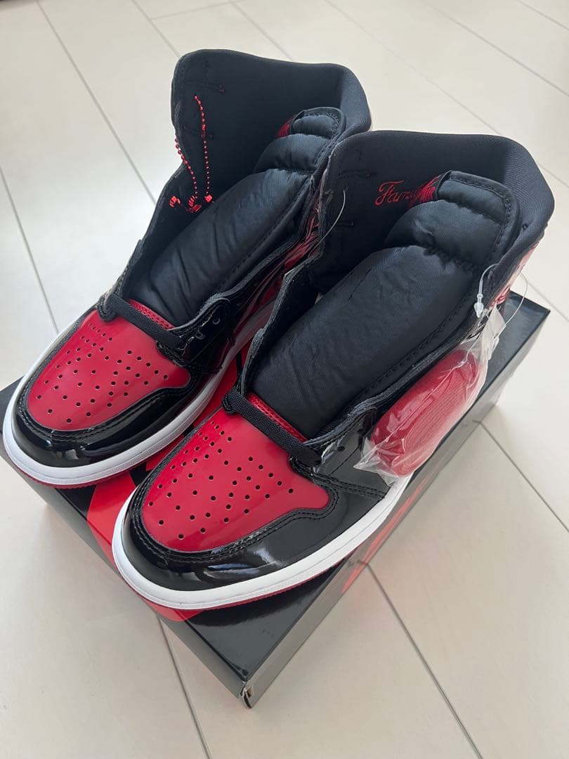 シューズ(男性用) Nike Air Jordan 1 High OG \"Patent Bred\"