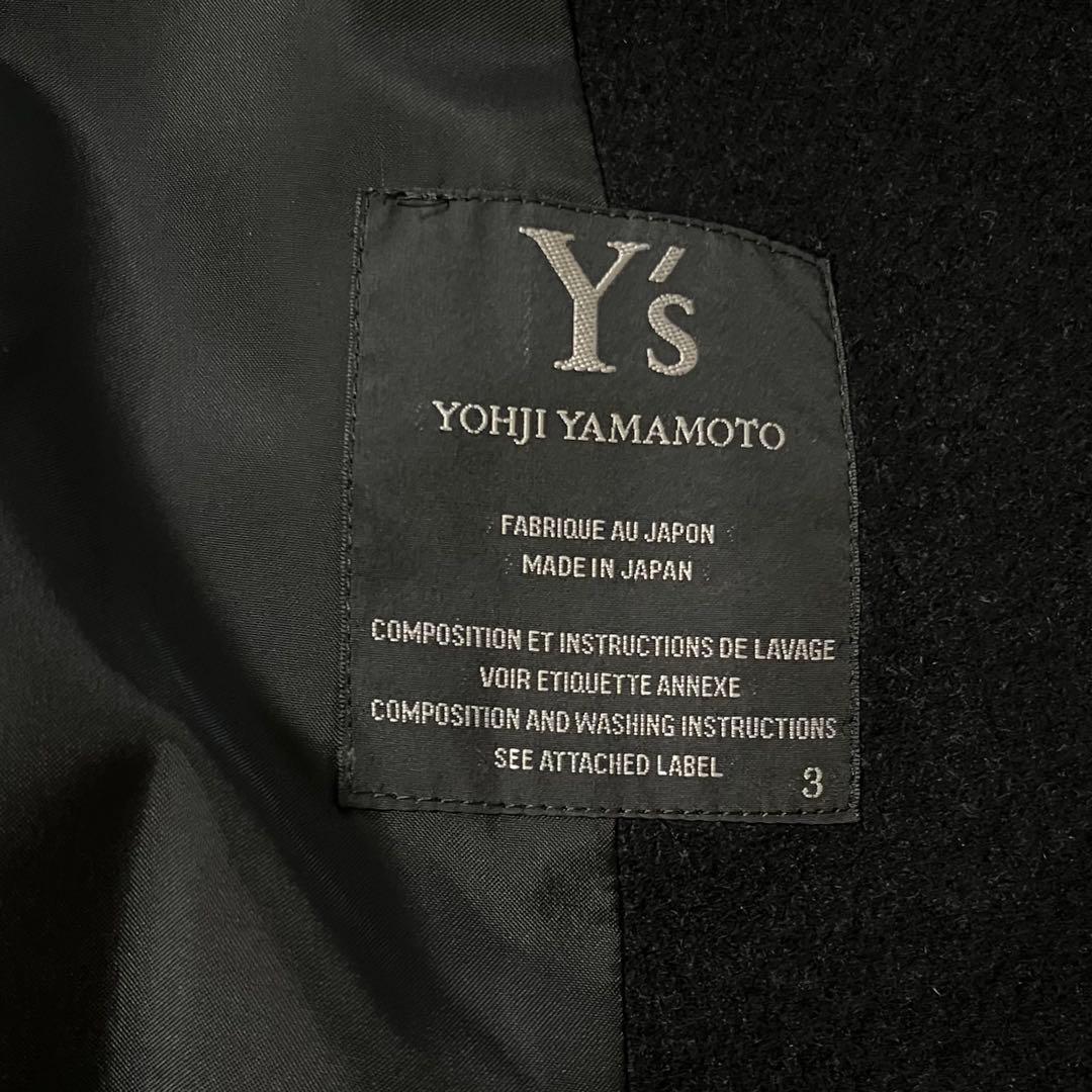 Y's ヨウジヤマモト　ウール　コート　ブラック黒