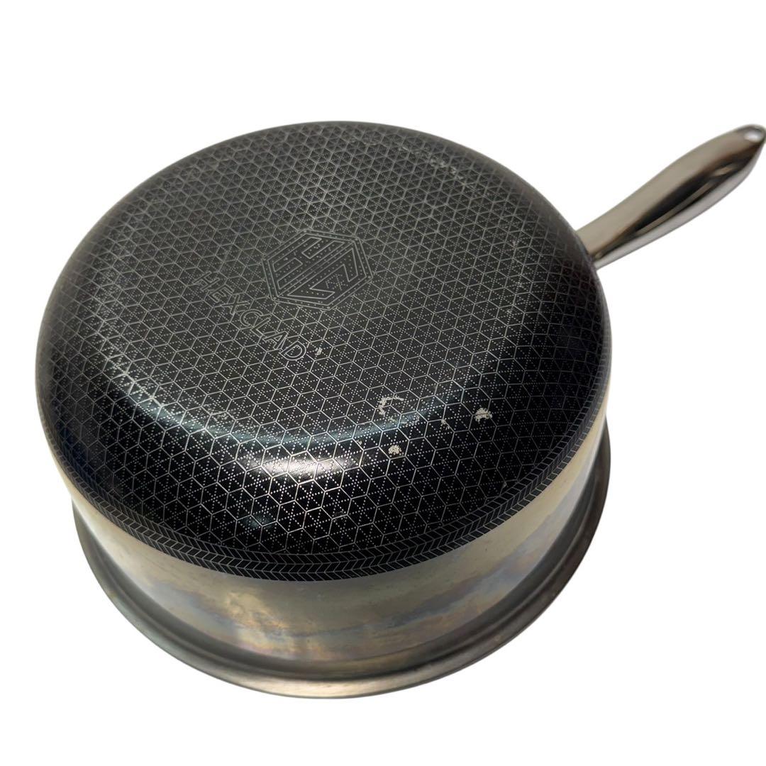 HexClad ハイブリッド ノンスティック 片手鍋 蓋付き