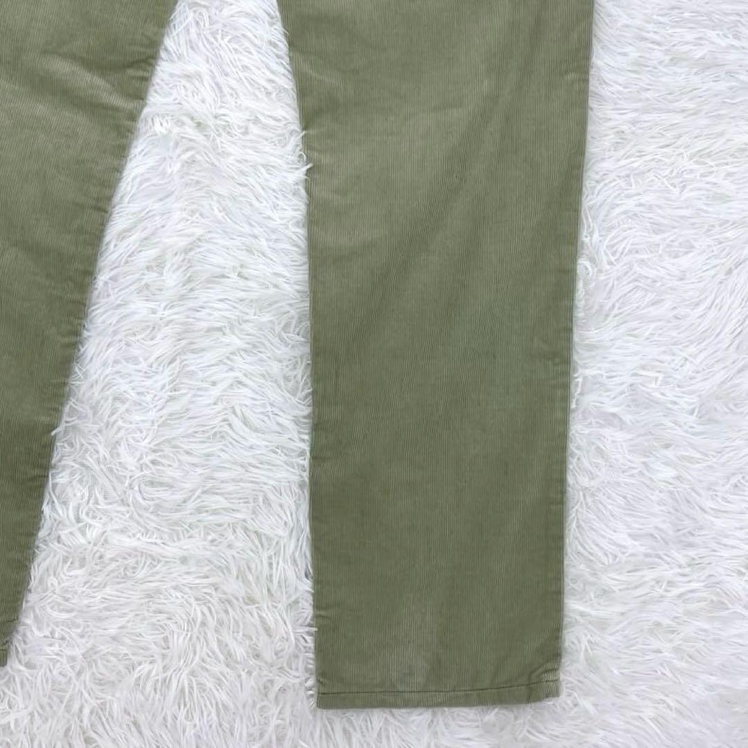 ロロピアーナ・コットン・コーデュロイパンツ・チノパン・革パッチ・テーパード・32