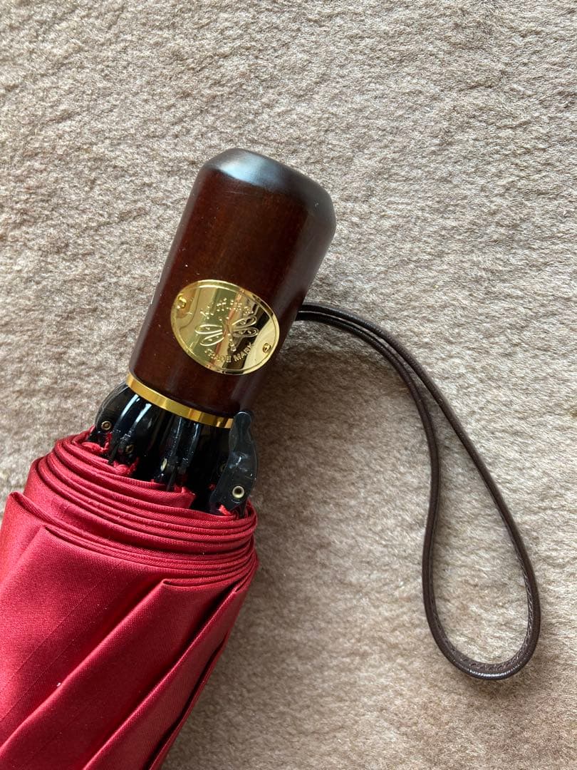 【新品未使用】前原光栄商店 トンボ洋傘 折り畳み傘（赤）