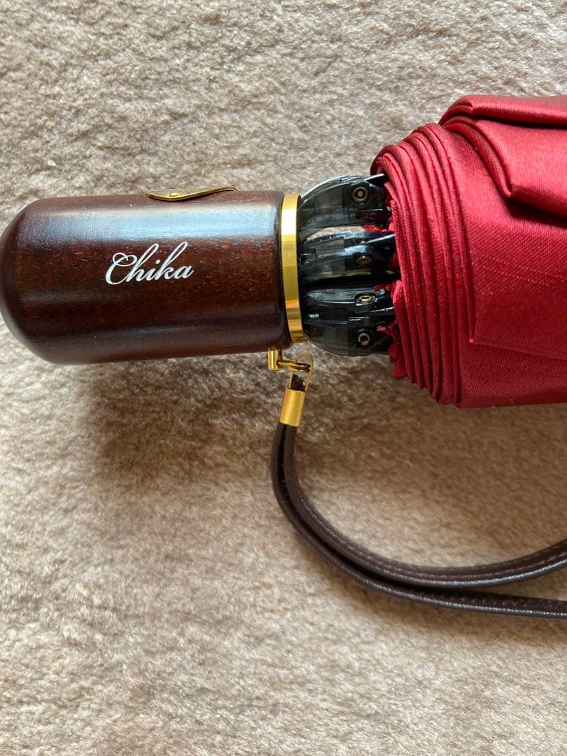 【新品未使用】前原光栄商店 トンボ洋傘 折り畳み傘（赤）