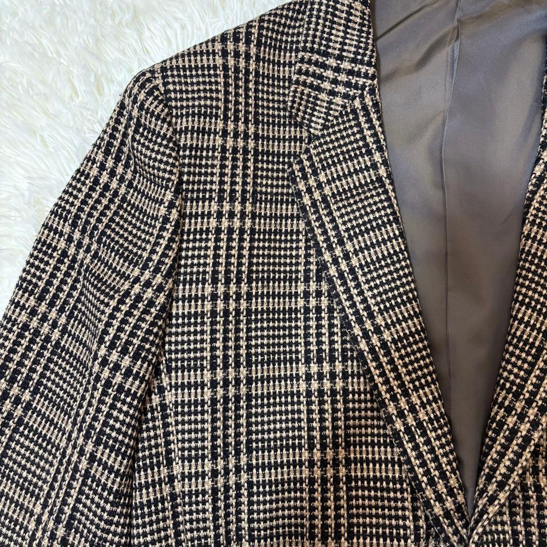 イッセイミヤケ 80s 筆タグ テーラードジャケット ツイード ヴィンテージ M