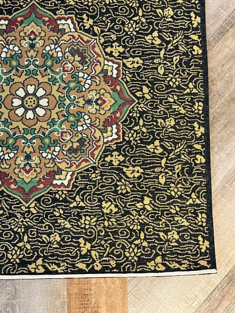 未使用 美品 龍村美術織物 佛賓座 南無阿弥陀仏 絹 絨毯 カーペット敷物 共箱