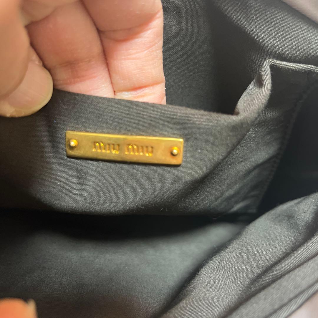 miu miu グレー クラッチバッグ