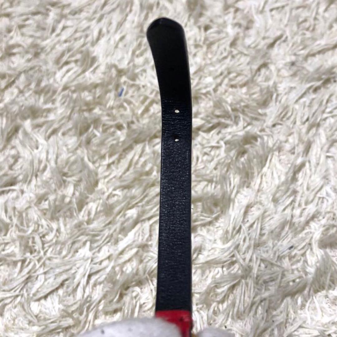 未使用級✨ヴァレンティノ　Vロゴ レザーバングル　ブレスレット レッド