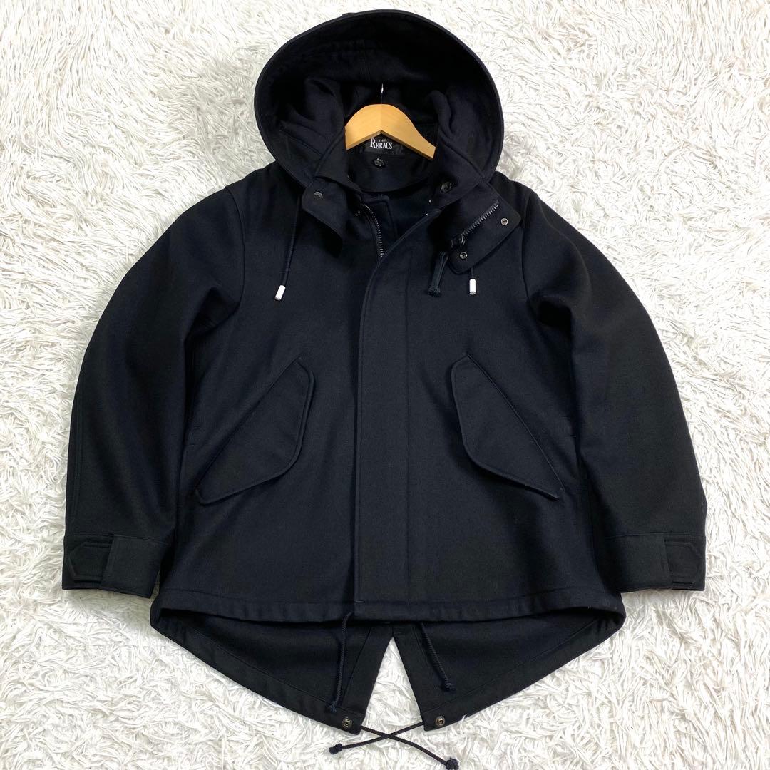 極美品✨ザリラクス ウールモッズコート 2way ブラック 46 実寸L相当