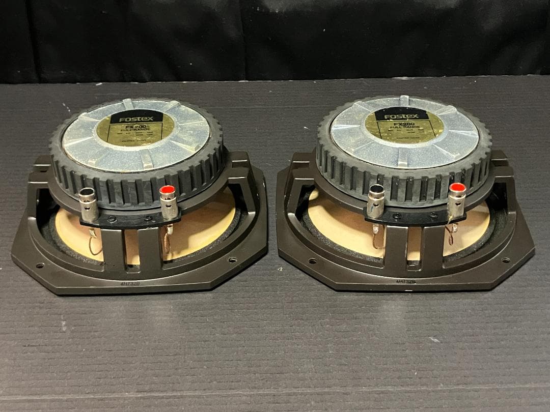 FOSTEX FX-200 ペア　8インチフルレンジユニット　ブラックコーン