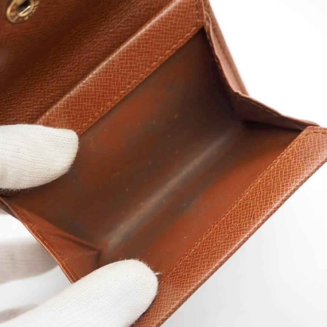 ルイヴィトン ポルトモネプラ モノグラム ケース コンパクト ブラウン