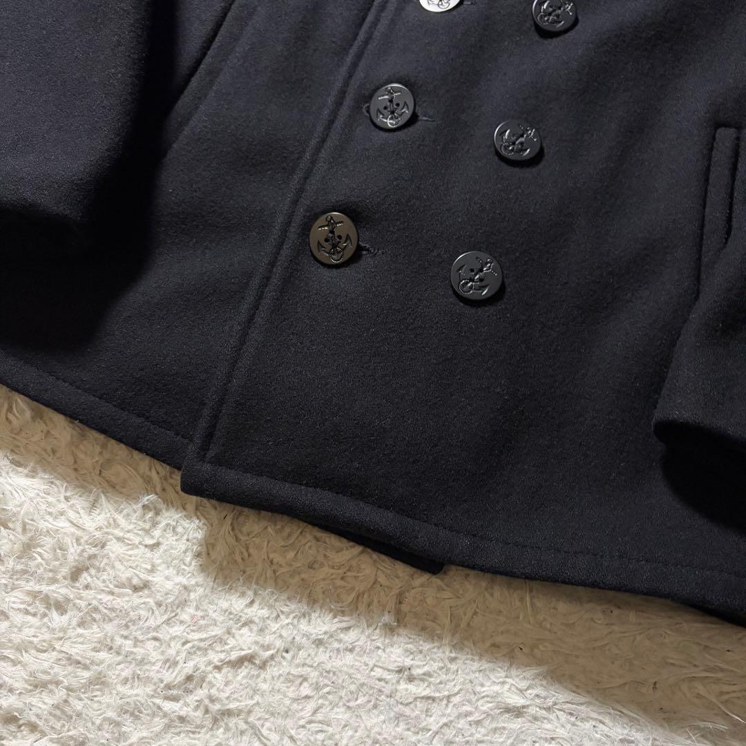 美品■schott ピーコート　753US ネイビー USA製　40