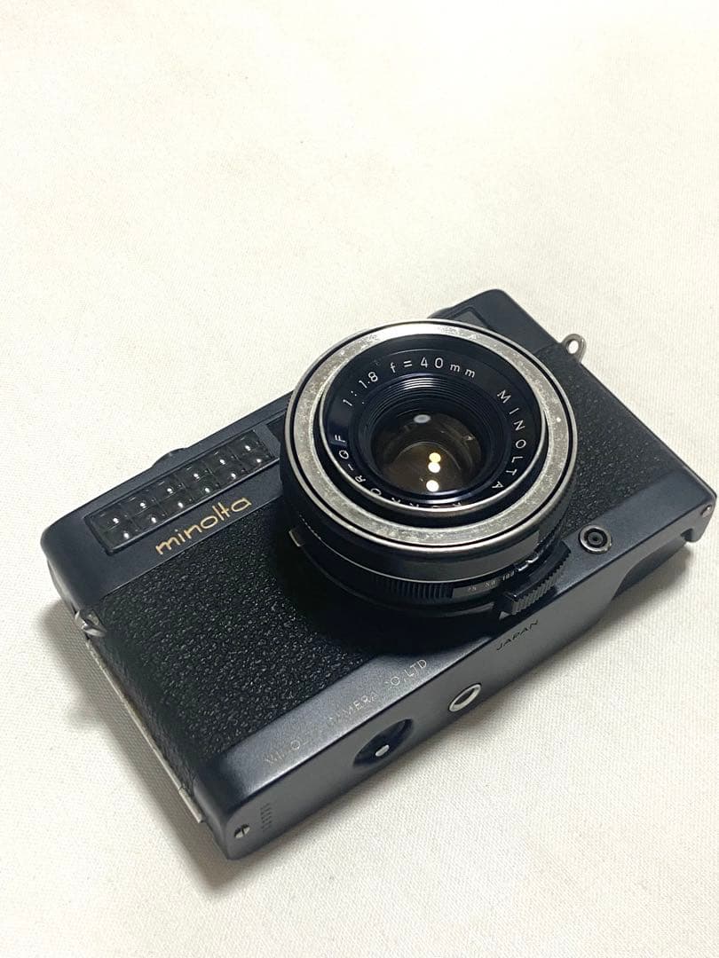 動作品ブラックMinolta minoltinaS レンジファインダーカメラ黒