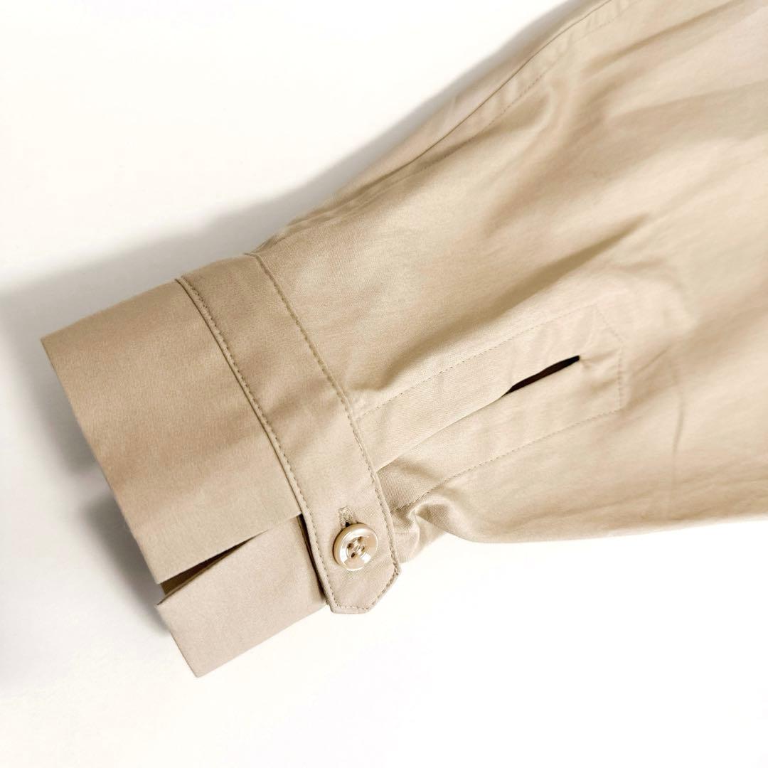 美品 Whim Gazette 刺繍シャツチュニック ビッグシルエット ベージュ