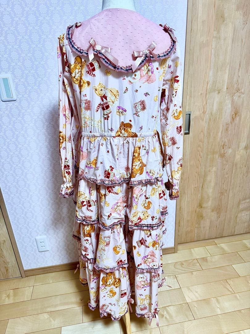 ピンクハウス×青木美沙子 アニマルハッピージャムプリントワンピース