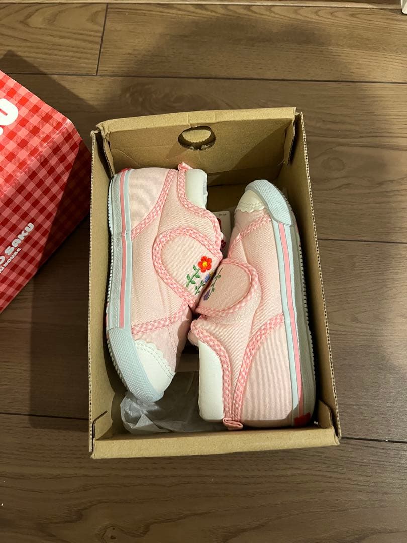 ミキハウス　CHIECO SAKU ピンク セカンドシューズ　16cm