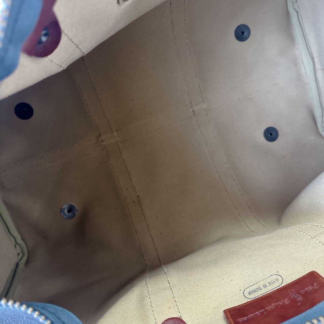 【良品】POLO Ralph Lauren ボストンバッグ 2WAY チェック柄