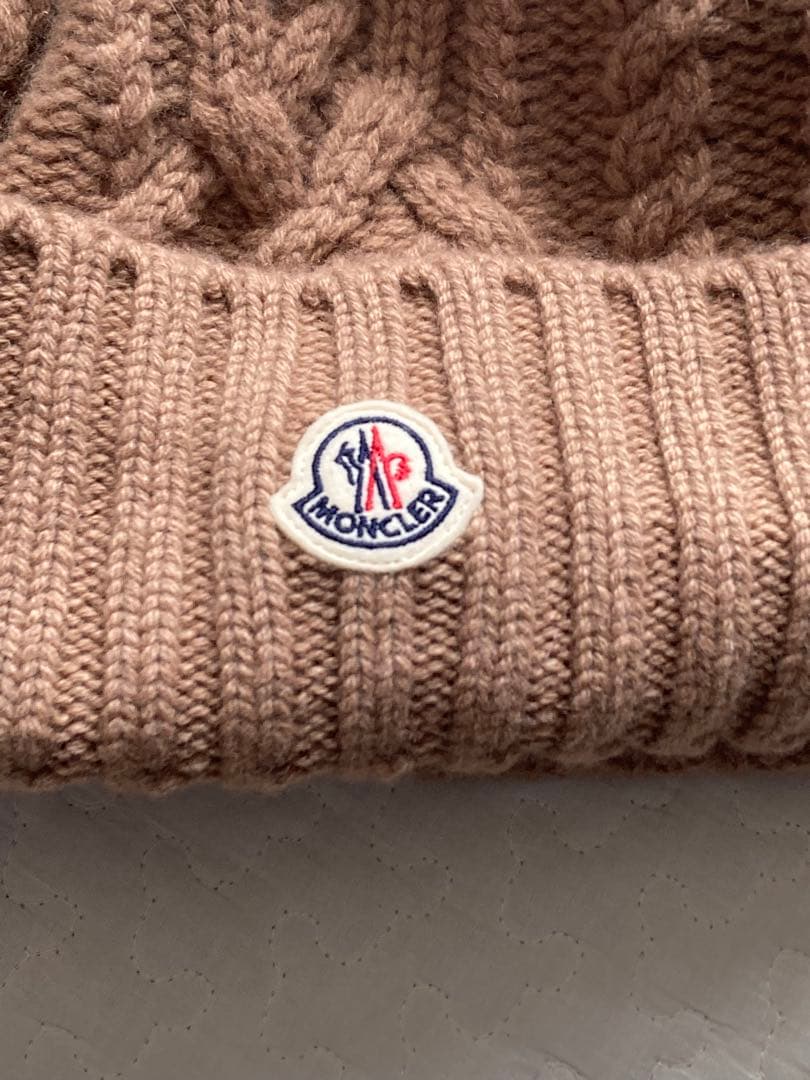 MONCLER ニット帽　ビーニー　正規品　カシミヤ30%