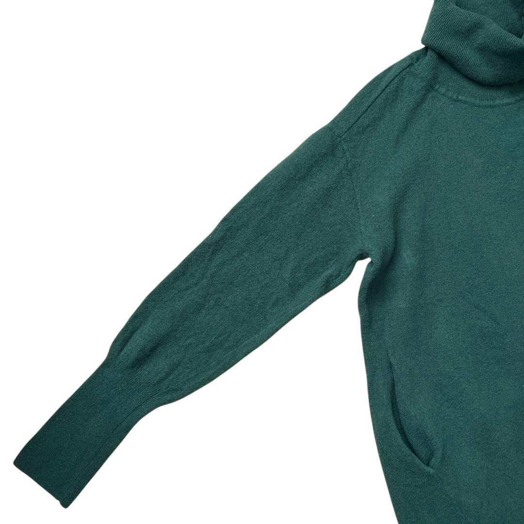 ヴィヴィアンウエストウッド　ウーレンベーシックタートルニットワンピース　緑