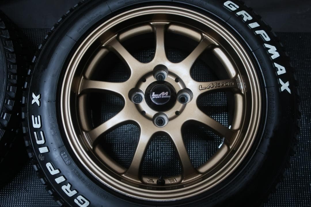スタッドレス GRIPICE 175/65R15 バリ溝 お洒落 LMSPORT