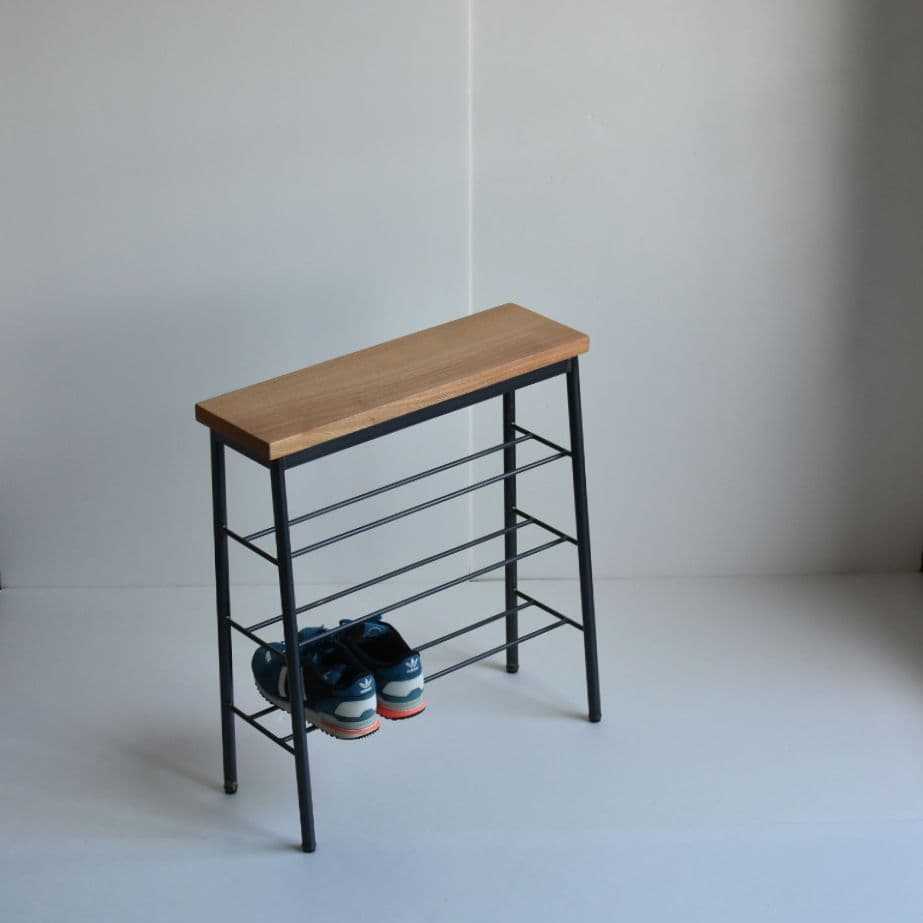 108 シューズラック 下駄箱 靴収納 コンソールテーブル シェルフ 靴箱 無垢