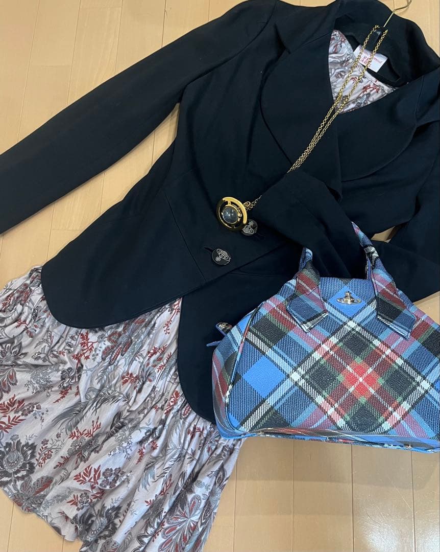 【Vivienne Westwood】　ブラウジングワンピース　ボタニカル