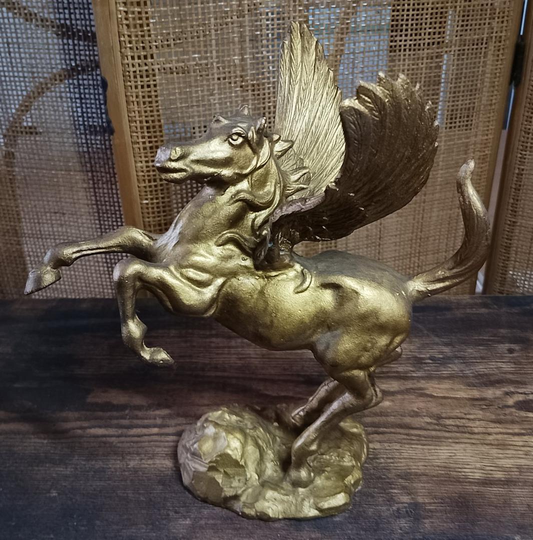 ペガサスの置物 888g 縁起物「成功」「繁栄」「名声」の象徴
