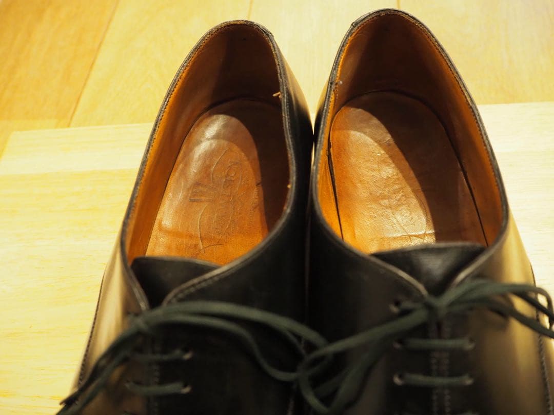 (旧ロゴ)JM WESTON 300 ブラックカーフ 8.5 外羽根プレーントゥ