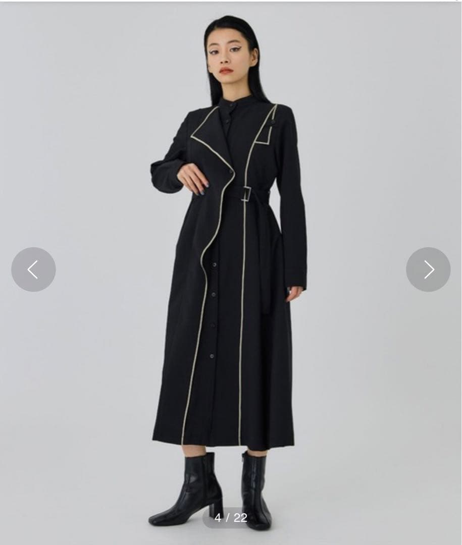 タグ付き UNITED TOKYO カールパイピングレイヤードワンピース