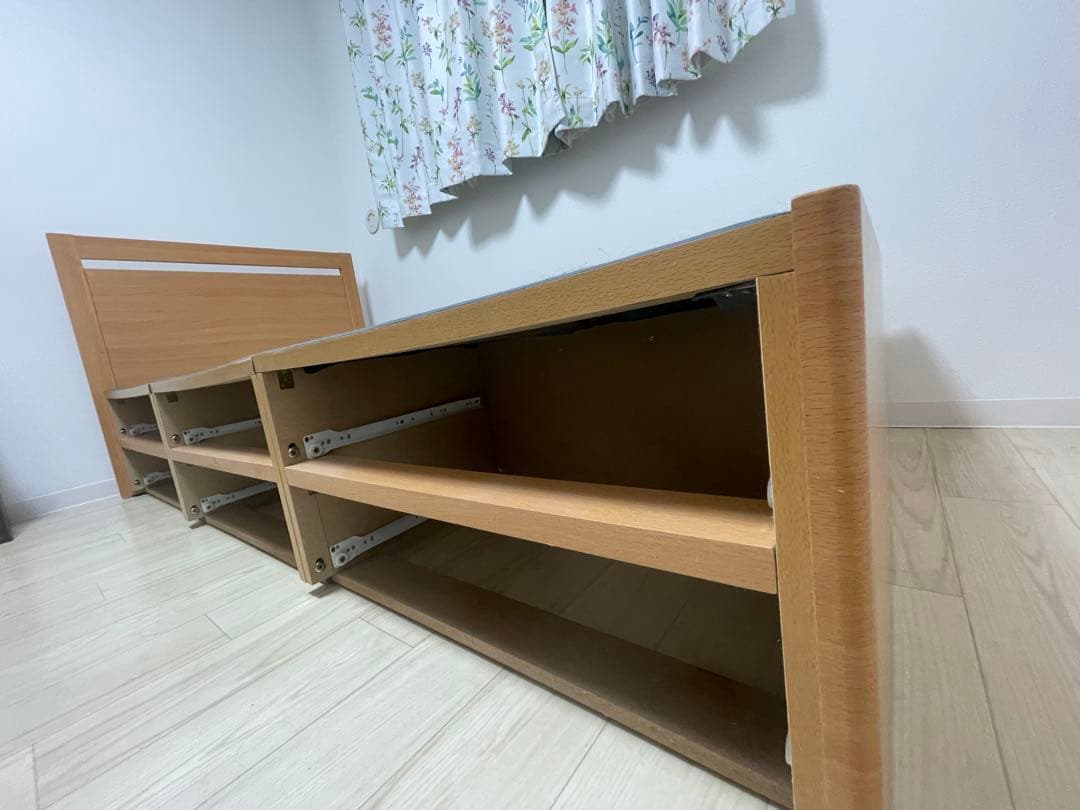 収納付きシングルベッド