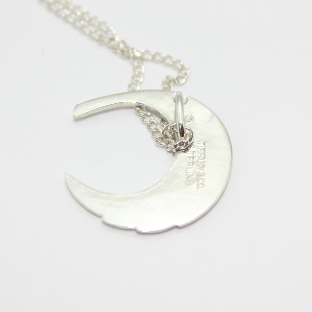美品 Tiffany&Co. ティファニー ムーン 三日月 シルバー ネックレス
