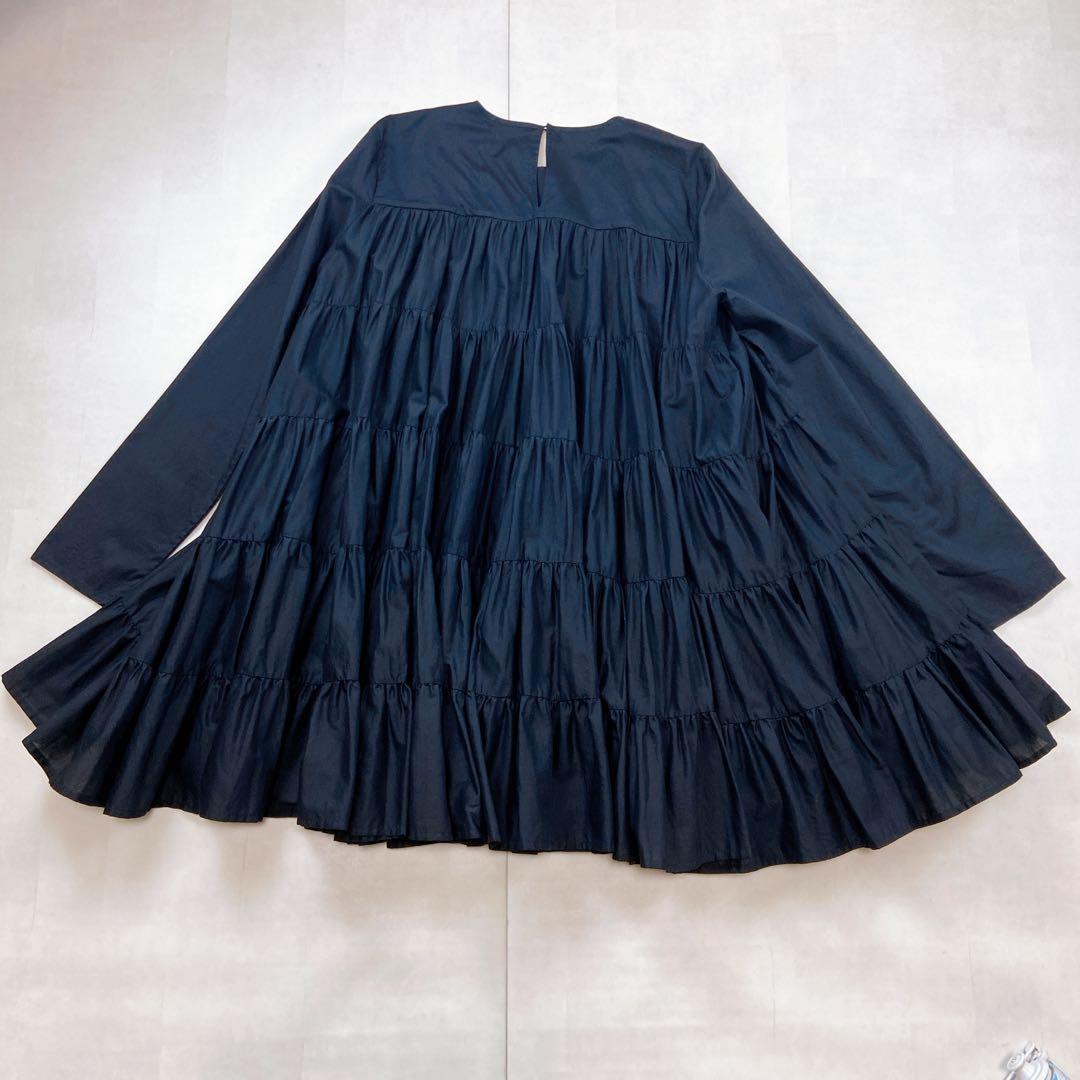 未使用級 極美品 現行タグ マーレット ソリマン ティアードフリルワンピース