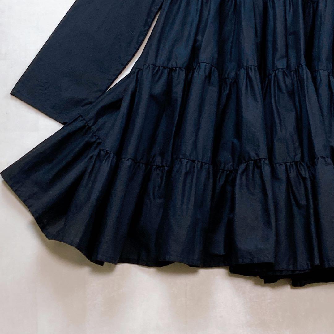 未使用級 極美品 現行タグ マーレット ソリマン ティアードフリルワンピース