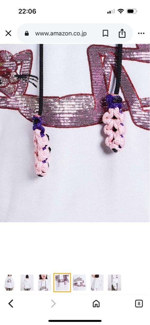 ダブルスタンダードクロージングコラボ ピンクパンサーパーカー