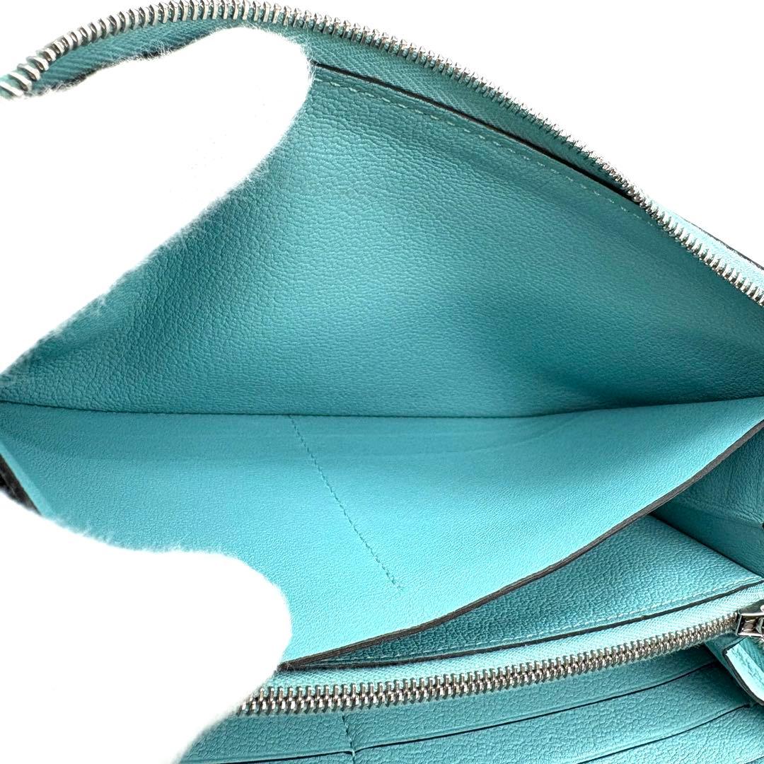 HERMES アザップロング ブルーアトール オールレザー　トリヨンクレマンス