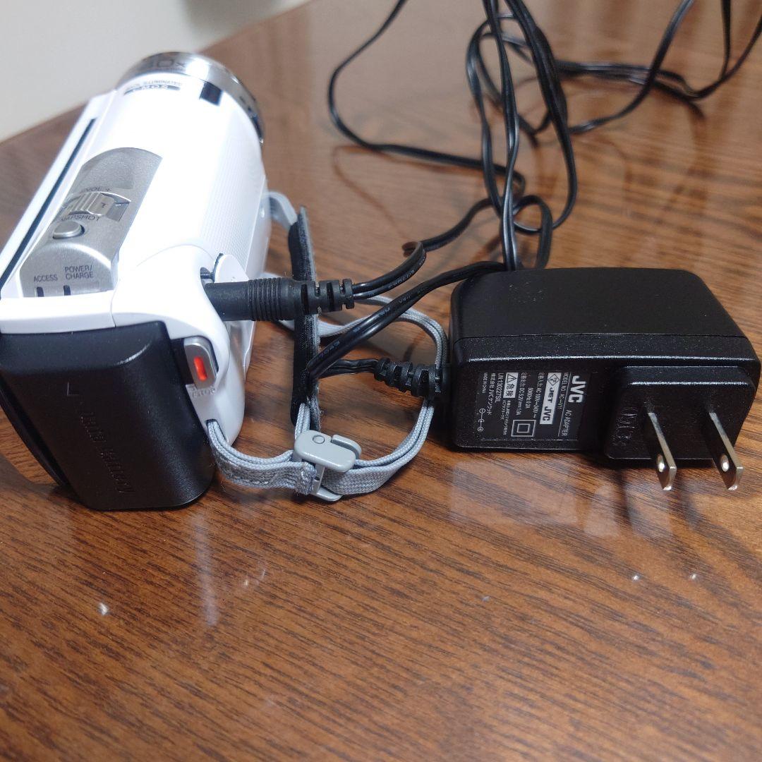 【動作確認済み❗】JVC　GZ-HM390　ビデオカメラ　ホワイト
