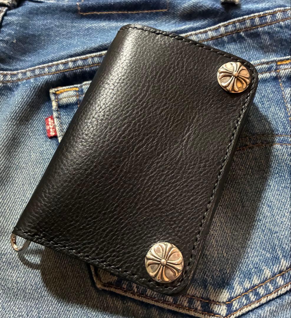 ミドルサイズ　イタリアンレザーシュリンク　シルバー925クロスボール